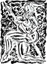 KOURO   LYONEL     SERIGRAPHIE