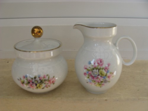 Sucrier cremier porcelaine - sucrier,