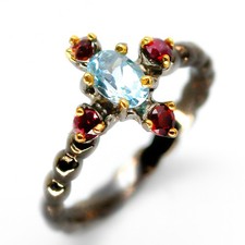 Bague Art Déco 2 tons fait