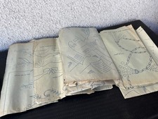 Lot d'anciens patrons de broderie,