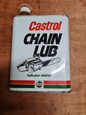 ANCIEN BIDON D'HUILE  CASTROL  CHAIN LUB