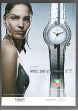 Ines Sastre Tag Heuer Publicité Montre Link Diamants 2002 1 Page
