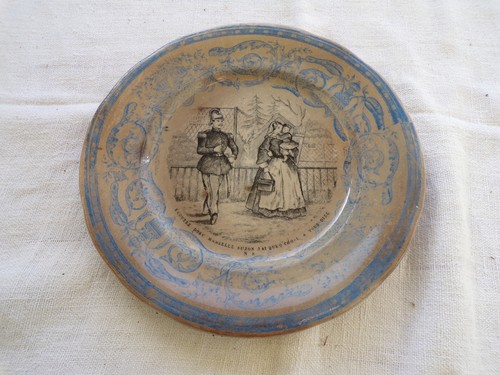 Assiette parlante terre feu - de,