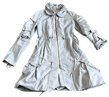 Trench Innovant Marithé et François Girbaud – Gris Clair, Capuche Cachée