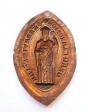 empreinte de SCEAU MEDIEVAL à étudier