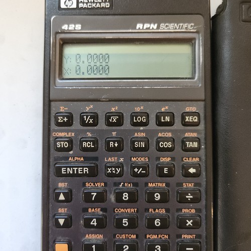 Hewlett packard 42s rpn - hp-42s,