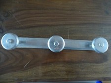 LOT 3 PATERES MURALE  ART NOUVEAU MODERNE ALUMINIUM DESIGN PORTE MANTEAU