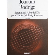 RODRIGO Joaquin Serenata al Alba del Dia Flûte Guitare 1985