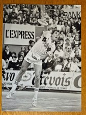 Photo originale Ivan LENDL à Roland GARROS en 1984 - Tennis sur terre battue. 