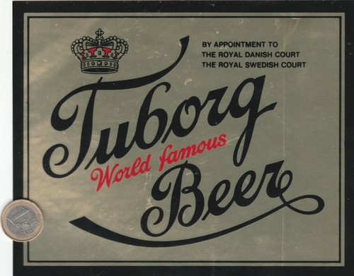 Autocollants bière tuborg - .,