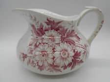 PICHET BROC DE TOILETTE MARGUERITE EN FAIENCE / TERRE DE FER CREIL & MONTEREAU