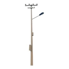 Poteau électrique et