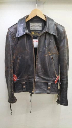 Aero leather patrol man jacket - patrol,