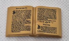 LIVRE DORE AVEC ANCIENNES ECRITURES PERE NOEL... PLAYMOBIL...