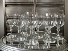 Baccarat 10 Verres A Eau Cristal Soufflé Signé Modèle Normandie French Glass H16