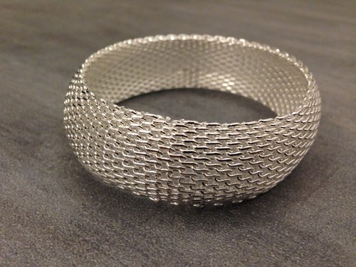 Bracelet large argent femme - large,