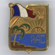 10° RAC Régiment d'Artillerie Coloniale Drago Paris Nice Déposé