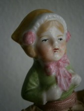 POUPEE MIGNONETTE ALLEMANDE ANCIEN DEMI-CORPS PORCELAINE JEUX JOUET FILLE N°2