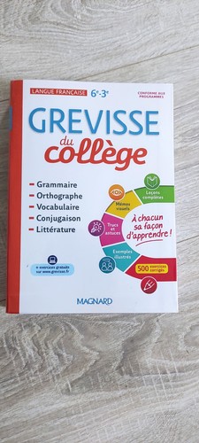 Livre grevisse college - du,