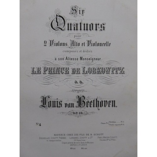Beethoven quatuor no 4 - op,