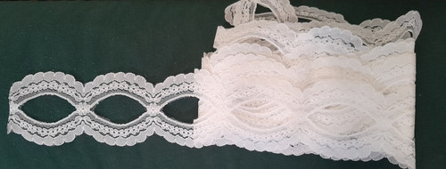 Dentelle blanche passe ruban - dentelle,