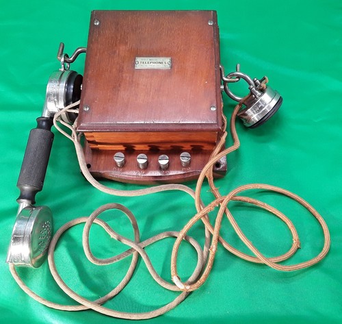 Ancien téléphone bois - ancien,