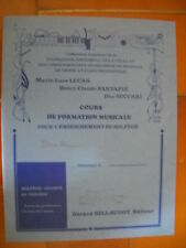 Cours de formation musicale pour l'enseignement du solfège - Solfège chanté 