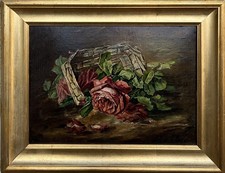 Antique Oil painting, Bouquet