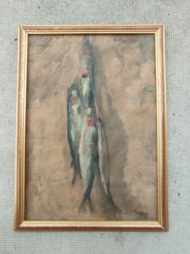 Ancien tableau nature morte - tableau,