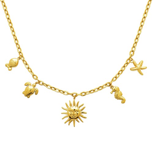 Collier femme acier inoxydable - collier,