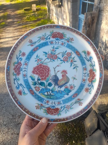 Plat haviland coq - au,