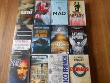 LOT 12 LIVRES EDITIONS POCKET THRILLER POLICIER HAYDER FRENCH BERRY  ETC...