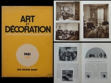 ART ET DECORATION MAI 1932 PIERRE CHAREAU, HENRI LAURENS, ALEXEÏEFF, ROGER FOY