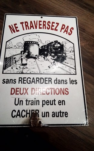 Plaque émaillée sncf - sncf, ne