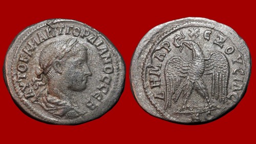 Monnaie romaine gordien - monnaie, :