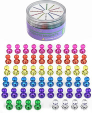 Push Pin Magnets - 58 Pack 7