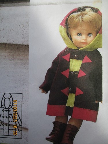 Patron poupée duffle coat - poupée, duffle-coat