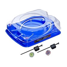 Beyblade X Set de combat Descente-choc avec arene Beystadium, 2 toupies et 2 lan