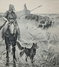 FERNAND CORMON L Age du Fer EAU FORTE Gravure ALFRED BOILOT Gaulois 1897