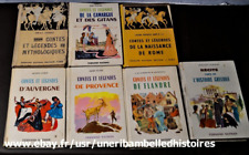 Lot de 7 anciens livres "contes et légendes" et "récits", éditions Nathan, de
