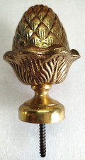 Boule d'escalier en Laiton Forme Pomme de Pin à visser TBE
