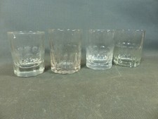 Lot de 4 anciens verres de