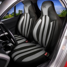 Housses De Siège Auto Housses Adaptées Pour Renault Twingo Noir Gris 80507073