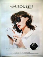 PUBLICITE-ADVERTISING :  MAUBOUSSIN Bague Etoile du Démon  2016 Bijoux