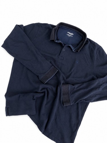 Wrangler polo homme bleu