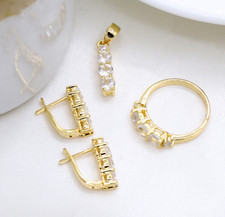 Naturel Citrine & Cz Ring