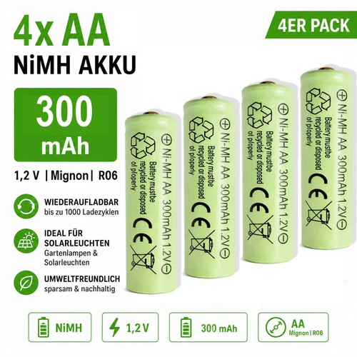 Nimh 200 mah 2 v - mah, 1,2
