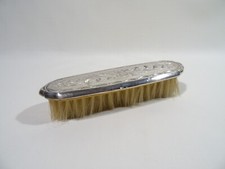 ANCIENNE BROSSE EN ARGENT MASSIF POINCONS SILVER BRUSH SILBERNE PINSEL