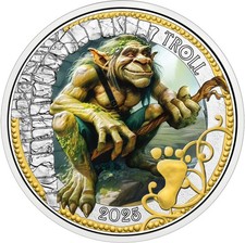 #RM# 3 EURO COMMÉMORATIVE AUTRICHE 2025 - THE TROLL - UNC