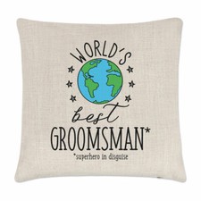 Housse De Coussin De Meilleur Témoin Du Monde Drôle Préférée Cadeau De Mariage